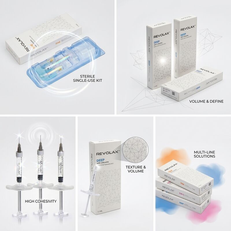 Chất làm đầy da Revolax Fine Monophasic Axit Hyaluronic 1.1ml để điều chỉnh nếp nhăn chân chim