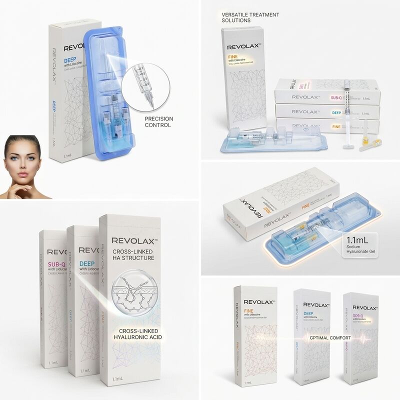 Revolax Deep Cheek Filler Monophasic Hyaluronic Acid Dermal Filler 1.1ml để tăng khối lượng má